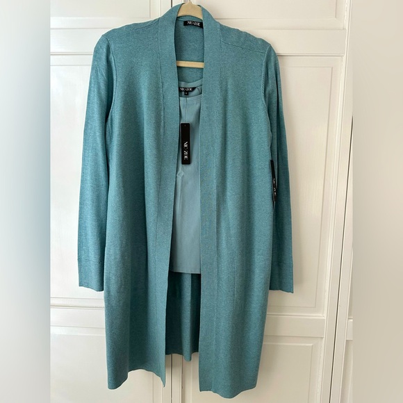 Gilet Cardigan Ouvert Lou & Grey Heather Stripe, Taille L, Gris, Neuf Avec étiquettes